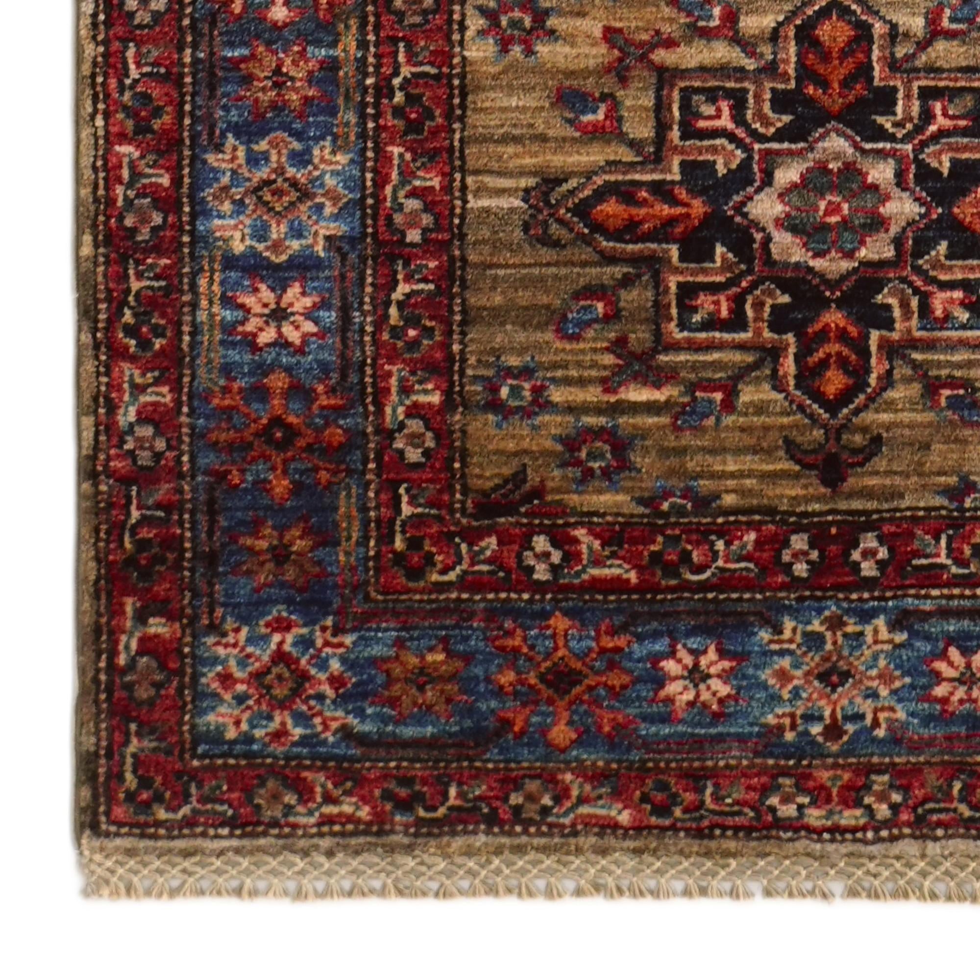 2' 10 x 9' 5 Hand Knotted Kazak Runner Rug
