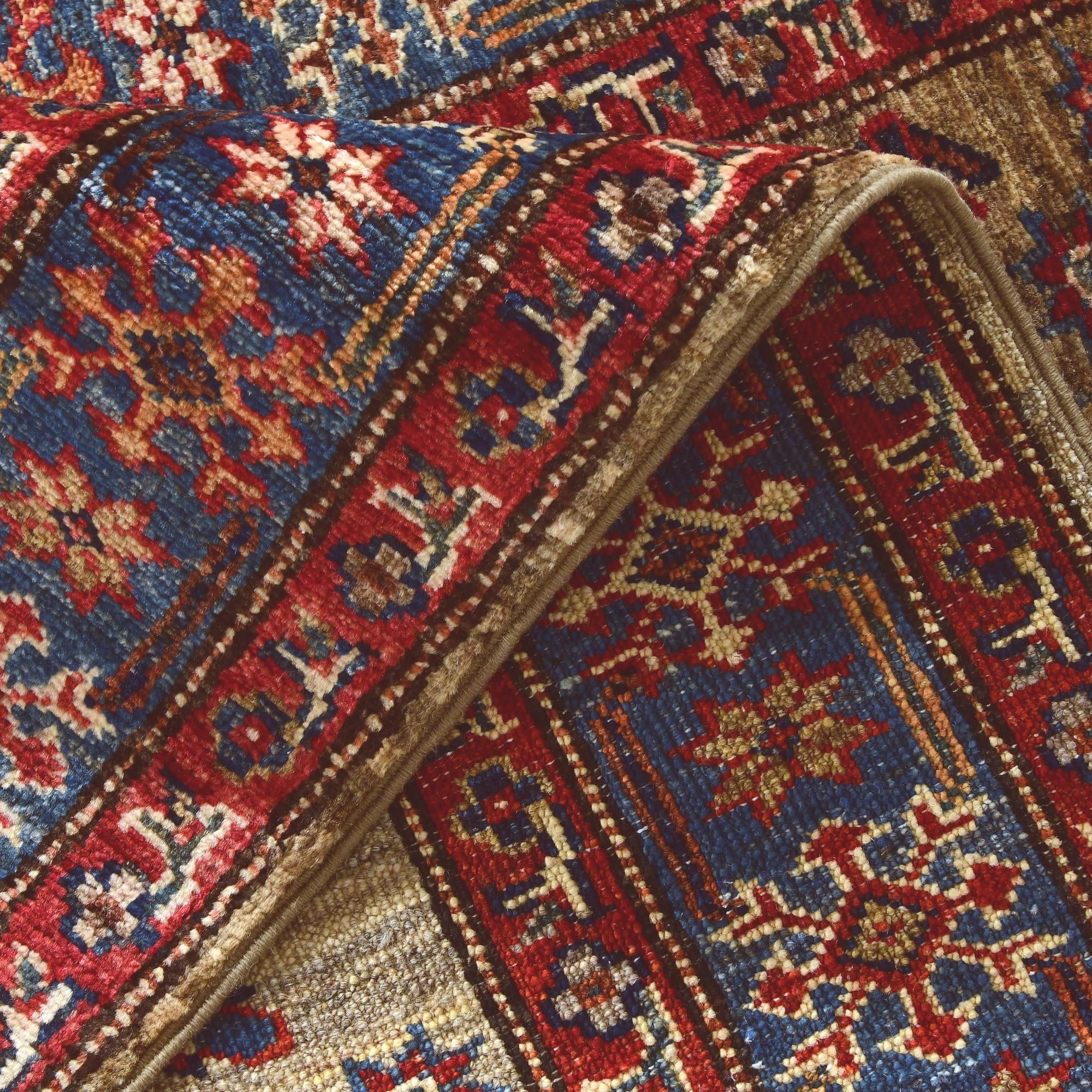 2' 10 x 9' 5 Hand Knotted Kazak Runner Rug