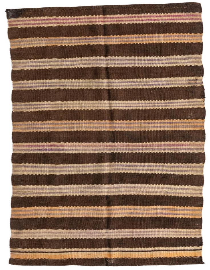 Detail image of 4' x 8' Hand Woven Kilim Afghan Wool Runner Rug