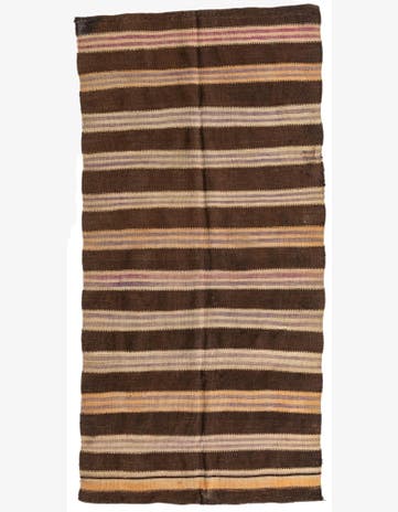 4' x 8' Hand Woven Kilim Afghan Wool Runner Rug