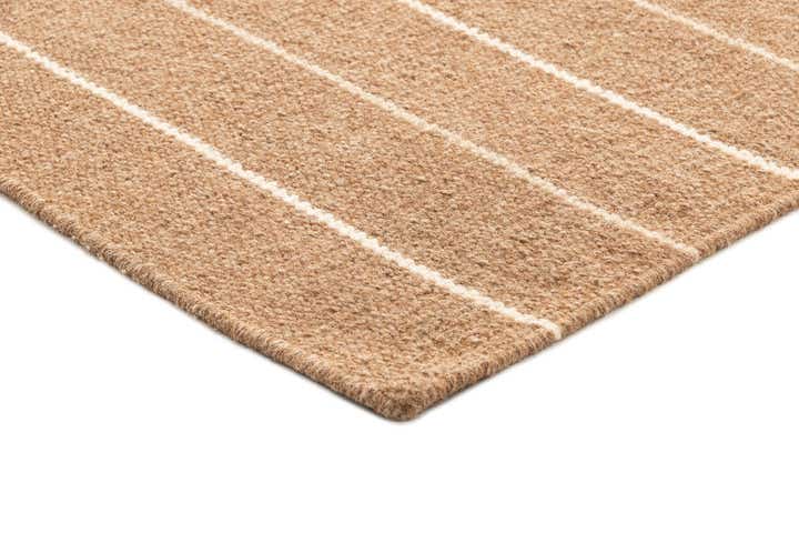 2' 4 x 4' 6 Hand Woven Kilim Dhurrie Wool Runner Rug