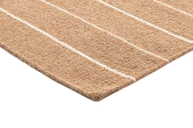 Detail image of 2' 4 x 4' 6 Hand Woven Kilim Dhurrie Wool Runner Rug