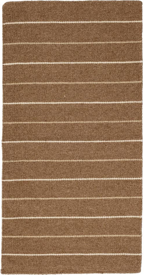 Detail image of 2' 4 x 4' 6 Hand Woven Kilim Dhurrie Wool Runner Rug