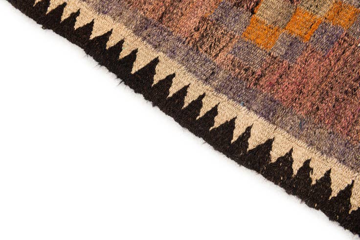 Detail image of 3' 9 x 7' 4 Hand Woven Kilim Fars Wool Runner Rug