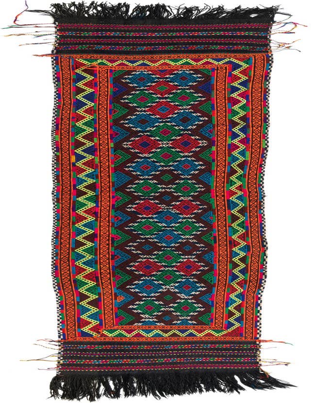 Detail image of 2' 1 x 8' 3 Hand Knotted Kilim Fars Persian Wool Runner Rug