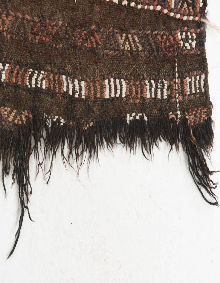 Detail image of 2' x 6' 10  Hand Knotted Kilim Fars Persian Wool Runner Rug