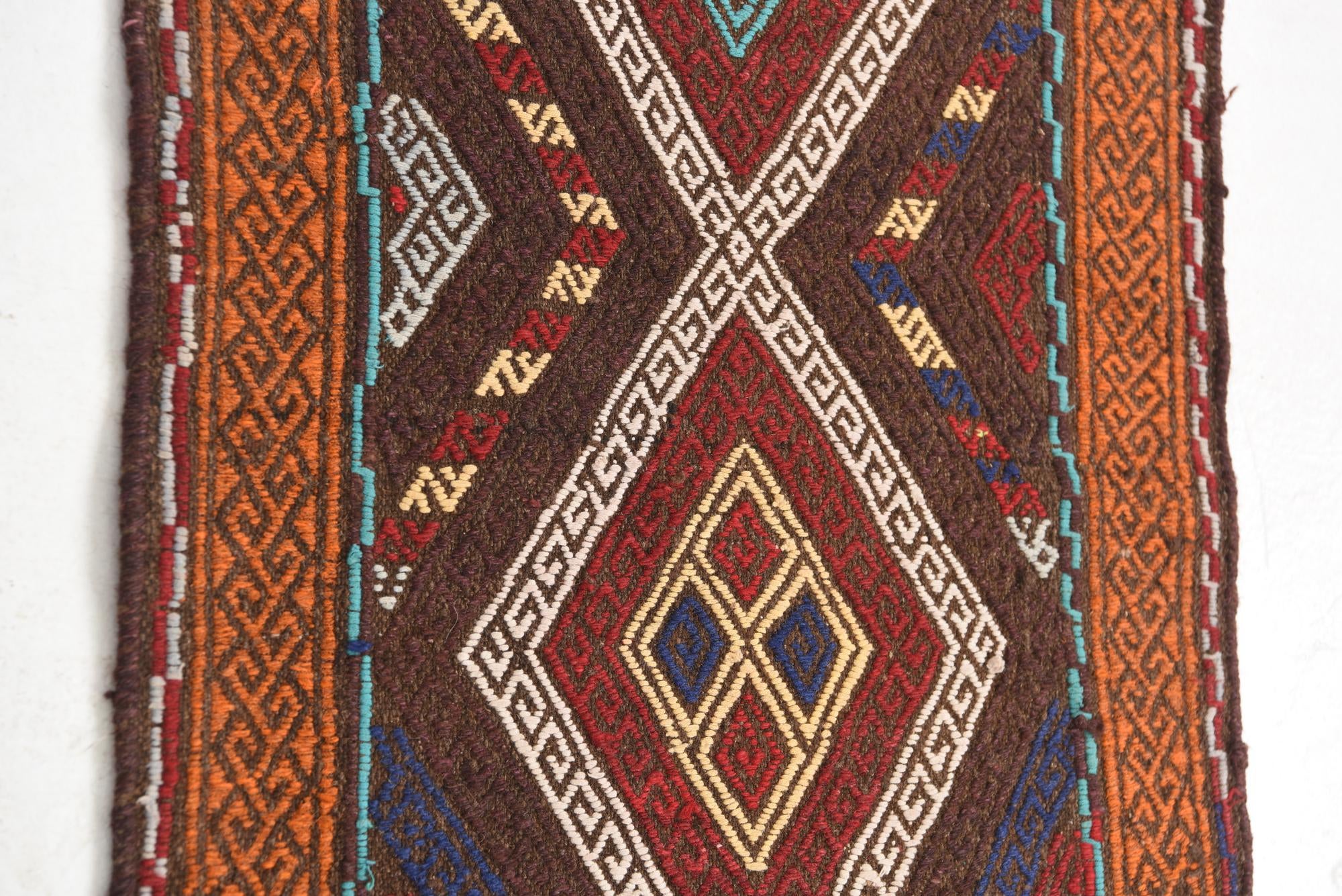 2' x 9' 9 Hand Knotted Kilim Fars Persian Wool Runner Rug
