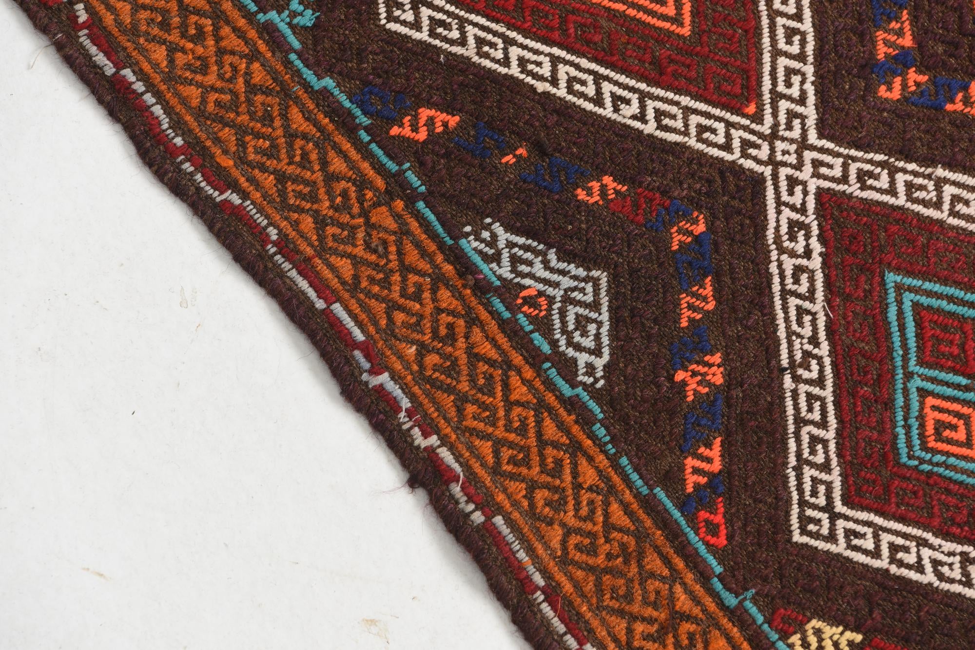 2' x 9' 9 Hand Knotted Kilim Fars Persian Wool Runner Rug