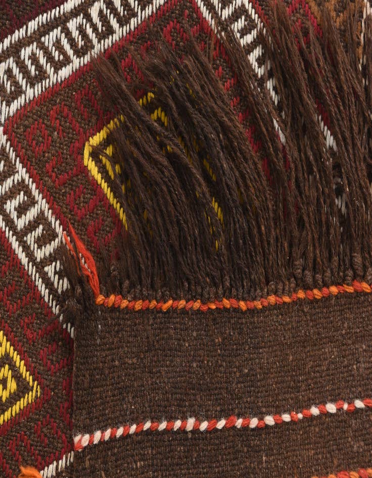 Detail image of 2' 1 x 9' 7  Hand Knotted Kilim Fars Persian Wool Runner Rug