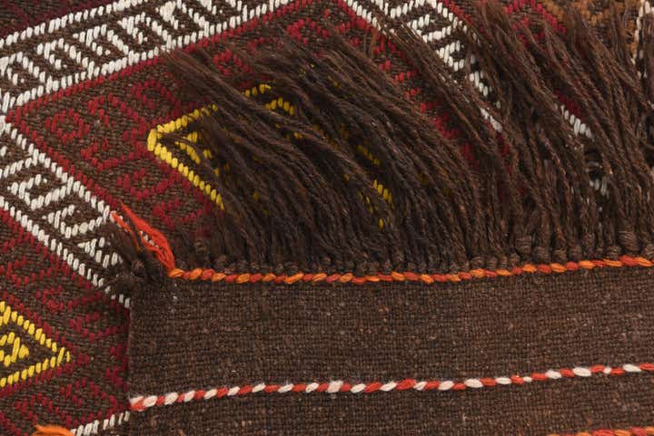2' 1 x 9' 7 Hand Knotted Kilim Fars Persian Wool Runner Rug