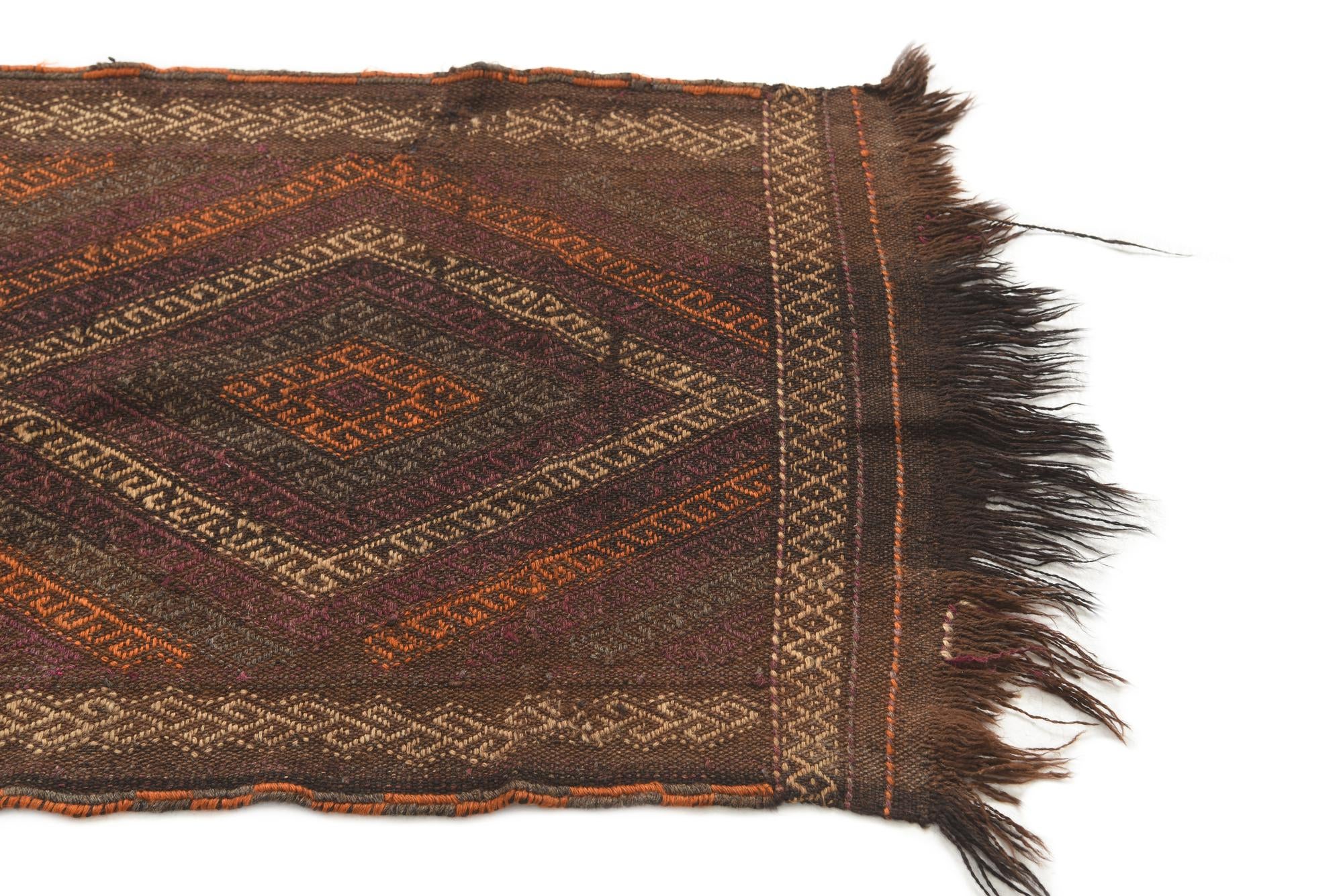 2' 2 x 8' Hand Knotted Kilim Fars Persian Wool Runner Rug