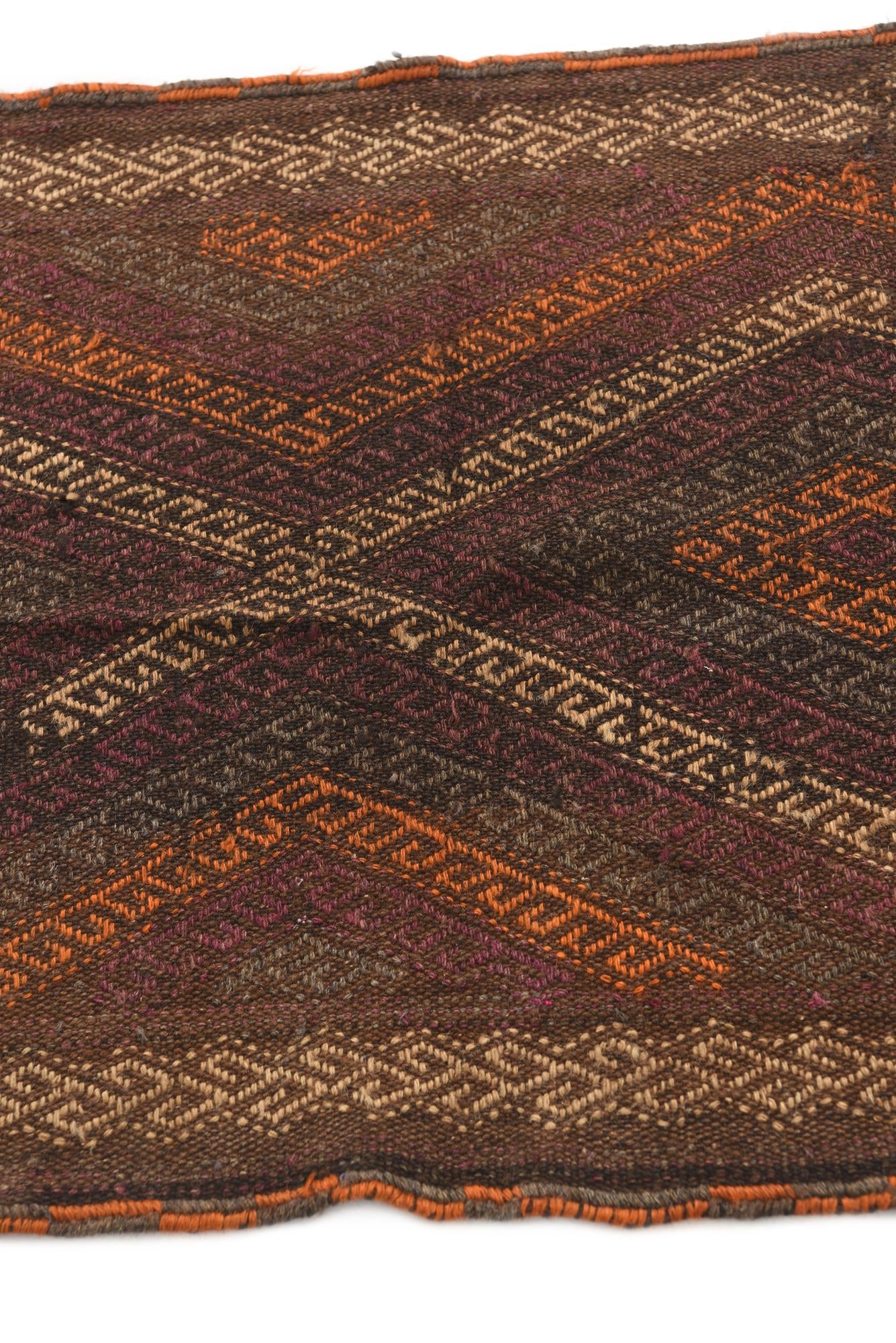 2' 2 x 8' Hand Knotted Kilim Fars Persian Wool Runner Rug