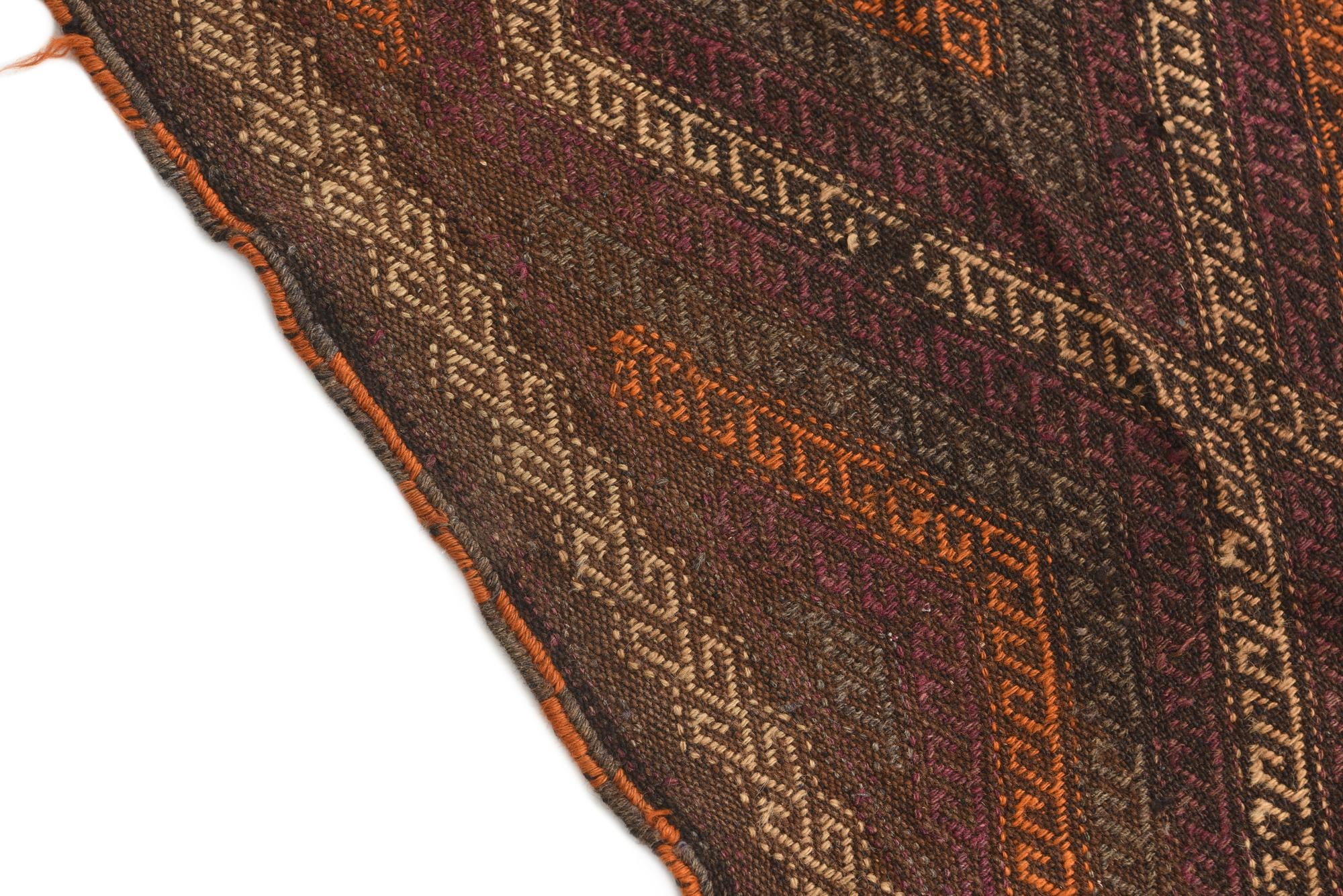 2' 2 x 8' Hand Knotted Kilim Fars Persian Wool Runner Rug