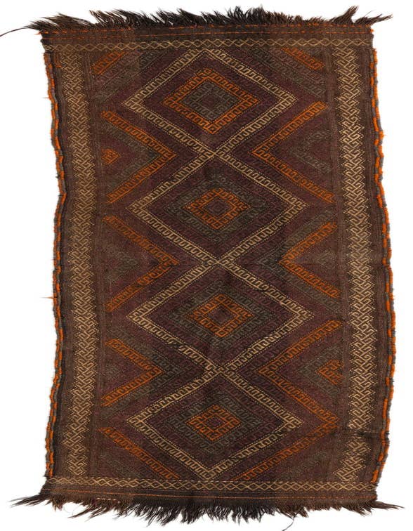 Detail image of 2' 2 x 8' Hand Knotted Kilim Fars Persian Wool Runner Rug