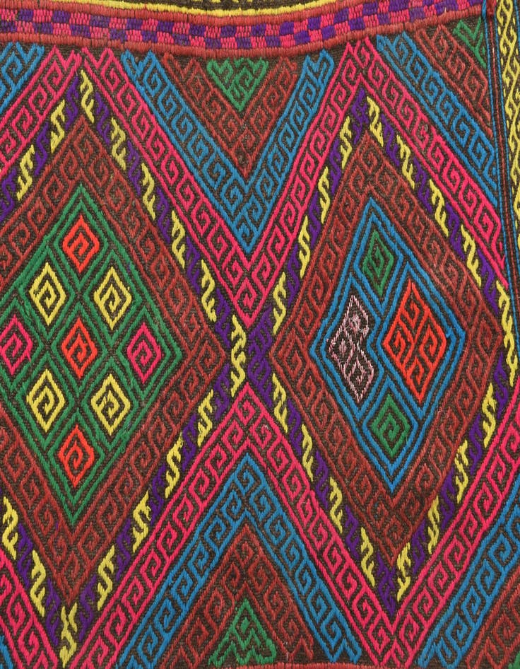 Detail image of 2' x 8' 2  Hand Knotted Kilim Fars Persian Wool Runner Rug