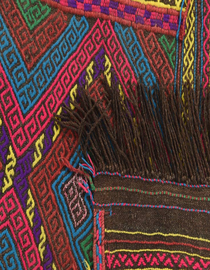 Detail image of 2' x 8' 2  Hand Knotted Kilim Fars Persian Wool Runner Rug