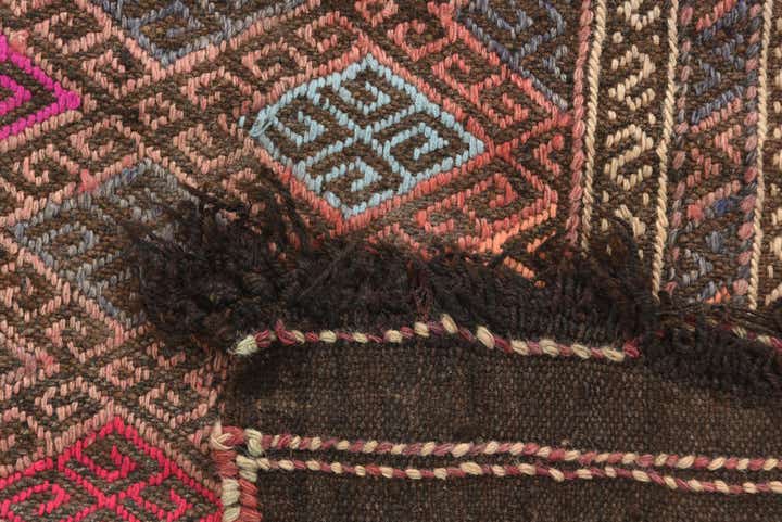 2' x 5' 7 Hand Knotted Kilim Fars Persian Wool Runner Rug