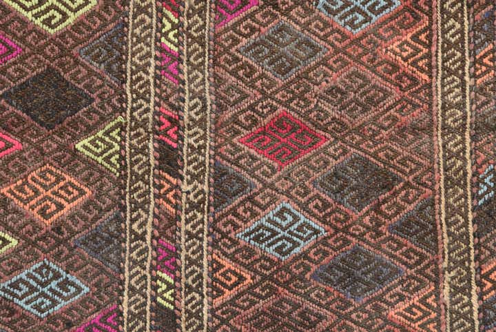 2' x 5' 7 Hand Knotted Kilim Fars Persian Wool Runner Rug