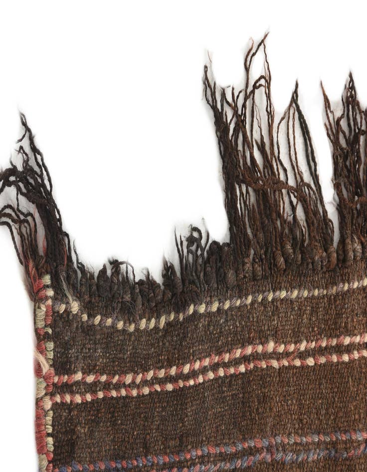 Detail image of 2' x 5' 7  Hand Knotted Kilim Fars Persian Wool Runner Rug