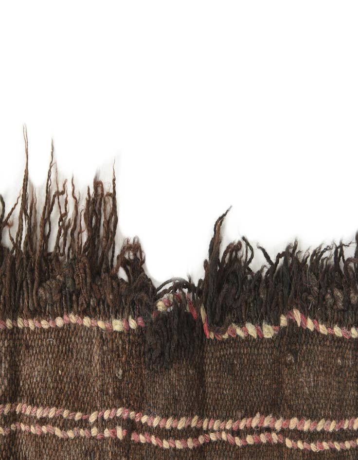 Detail image of 2' x 5' 7  Hand Knotted Kilim Fars Persian Wool Runner Rug