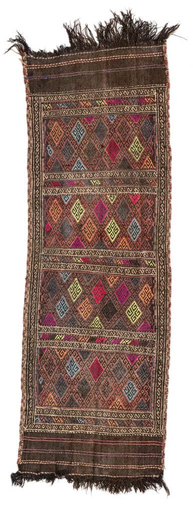 2' x 5' 7 Hand Knotted Kilim Fars Persian Wool Runner Rug