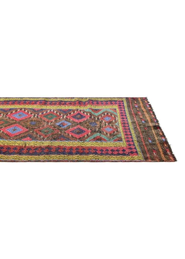 2' 3 x 7' 9 Hand Knotted Kilim Fars Persian Wool Runner Rug