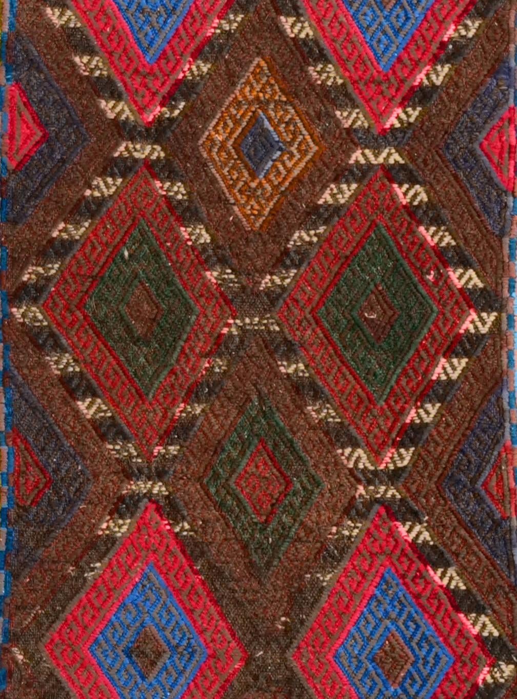 2' 3 x 7' 9 Hand Knotted Kilim Fars Persian Wool Runner Rug