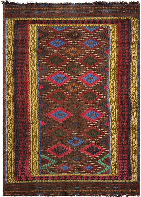 2' 3 x 7' 9 Hand Knotted Kilim Fars Persian Wool Runner Rug