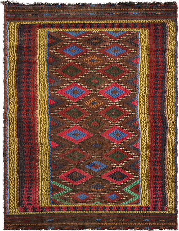 2' 3 x 7' 9 Hand Knotted Kilim Fars Persian Wool Runner Rug
