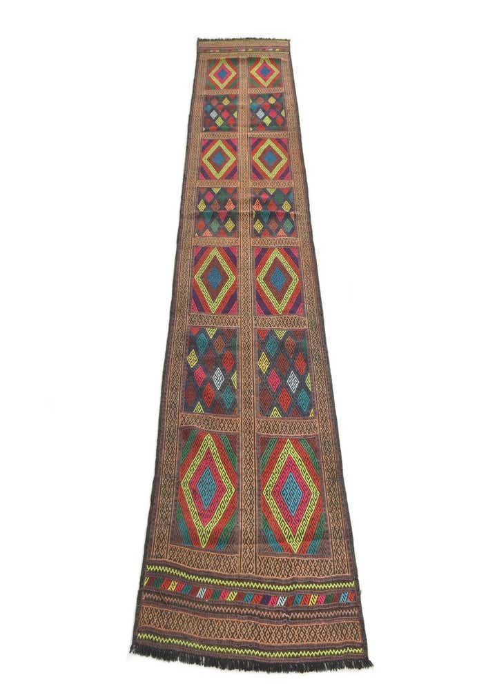 2' 5 x 8' 10 Hand Knotted Kilim Fars Persian Wool Runner Rug