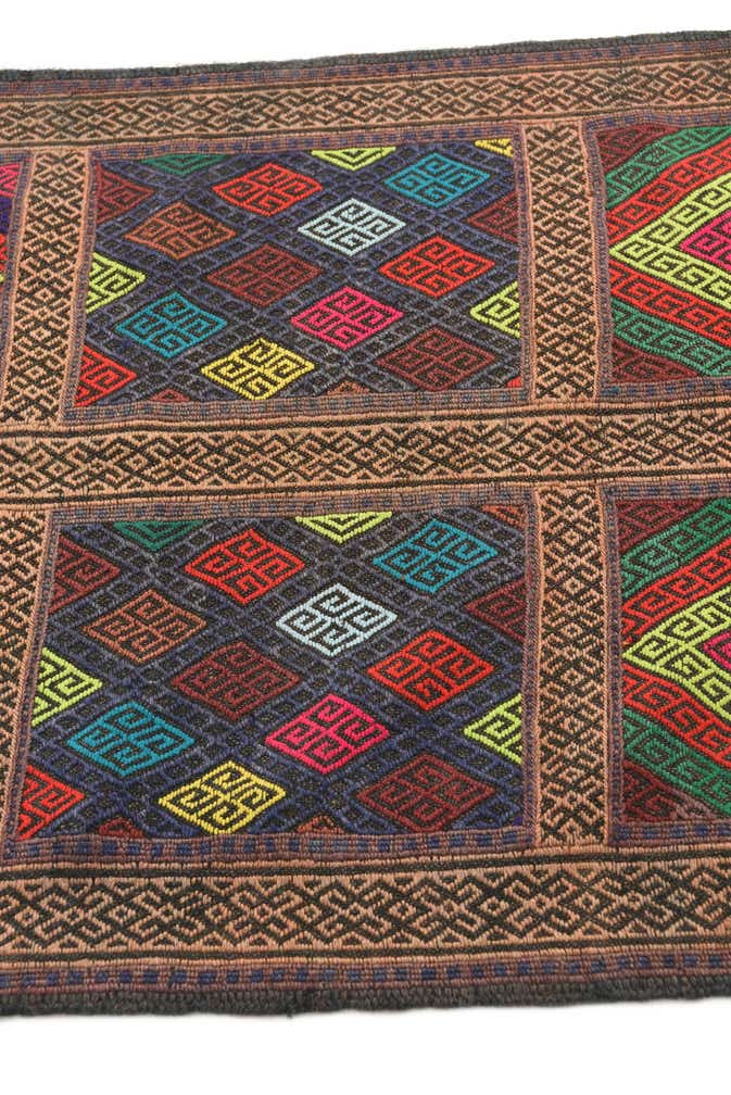 2' 5 x 8' 10 Hand Knotted Kilim Fars Persian Wool Runner Rug