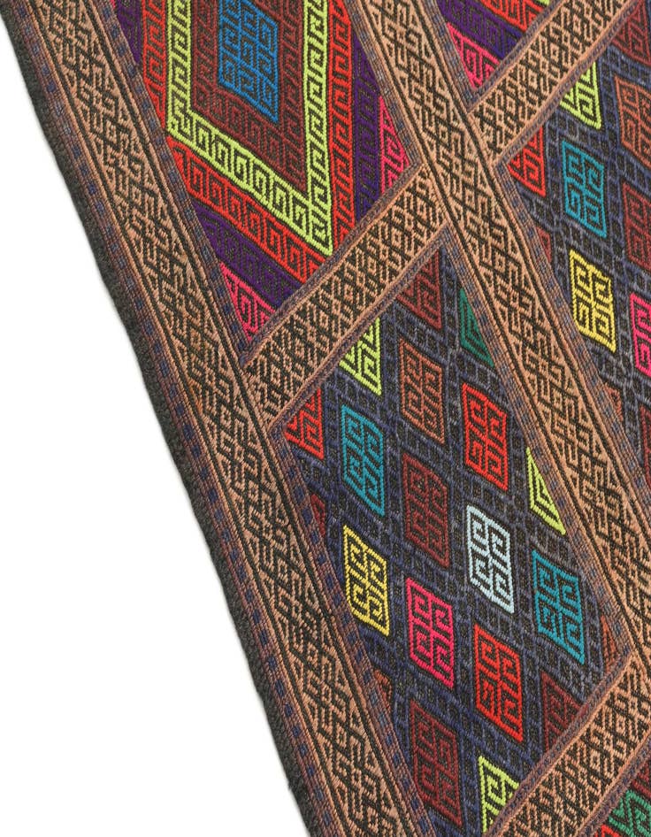 Detail image of 2' 5 x 8' 10 Hand Knotted Kilim Fars Persian Wool Runner Rug