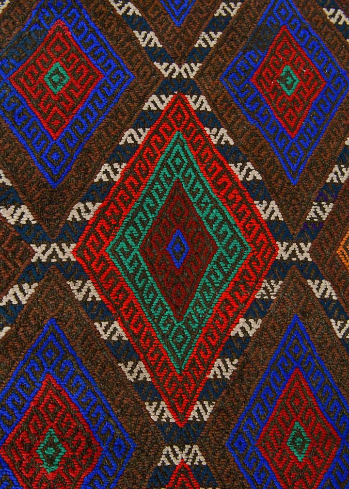 2' 6 x 7' 7 Hand Knotted Kilim Fars Persian Wool Runner Rug