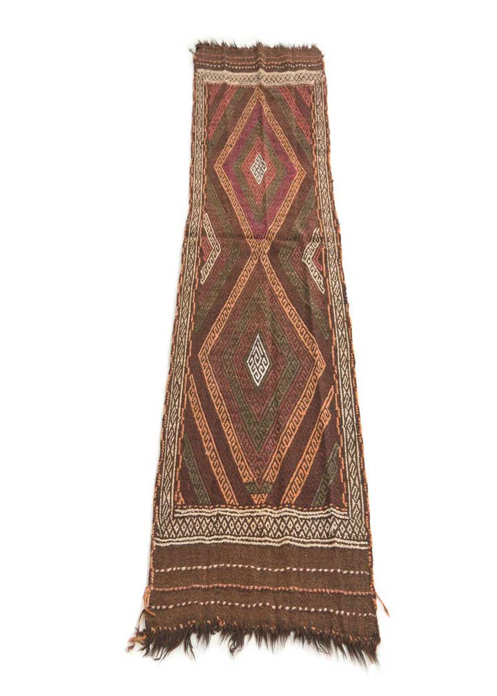 2' x 5' 8 Hand Knotted Kilim Fars Persian Wool Runner Rug