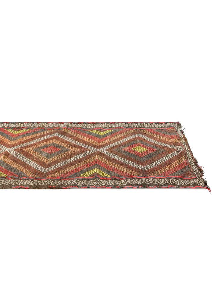 2' 2 x 8' 6 Hand Knotted Kilim Fars Persian Wool Runner Rug