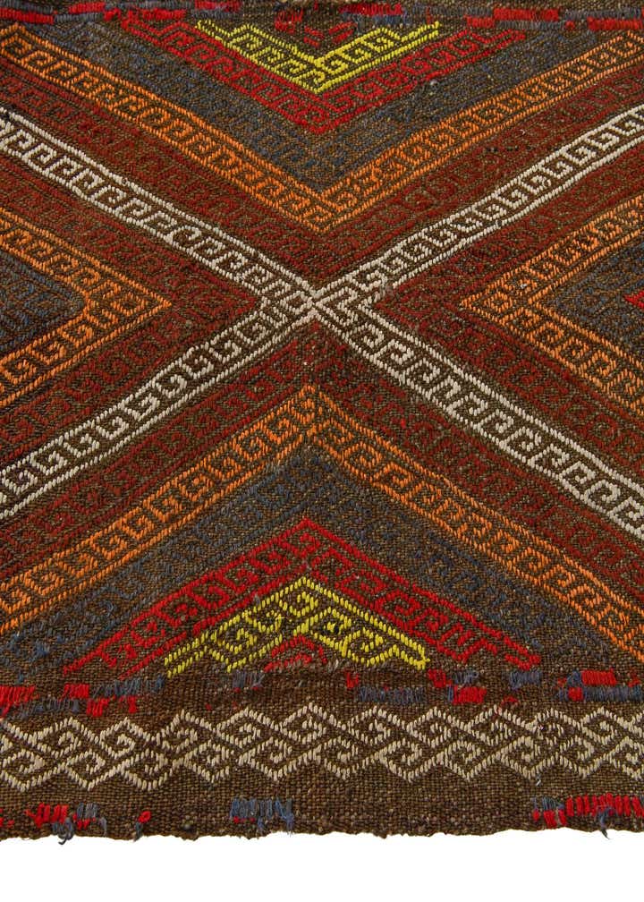 2' 2 x 8' 6 Hand Knotted Kilim Fars Persian Wool Runner Rug
