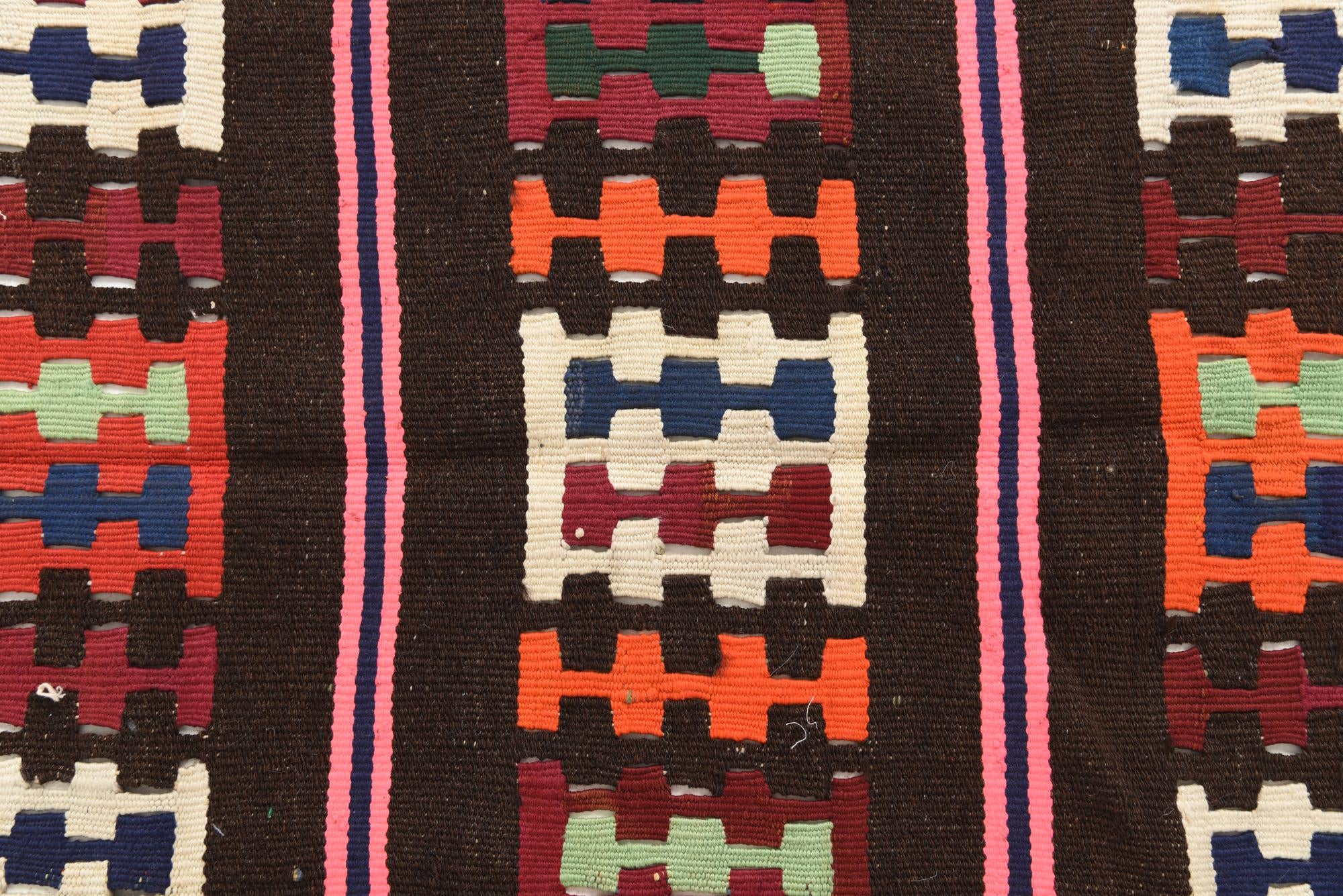 3' x 10' Hand Woven Kilim Fars Wool Runner Rug