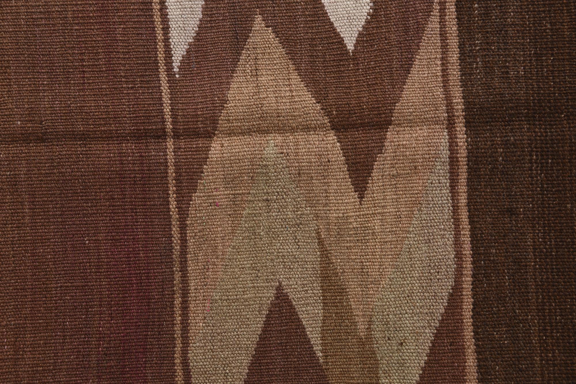 2' 1 x 14' 3 Hand Woven Kilim Fars Wool Runner Rug