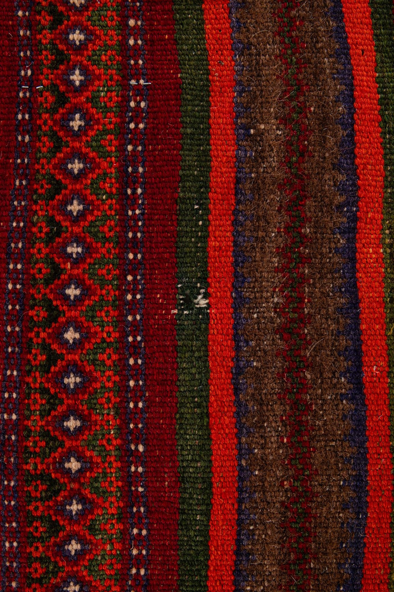 4' x 11' 7 Hand Woven Kilim Fars Wool Runner Rug