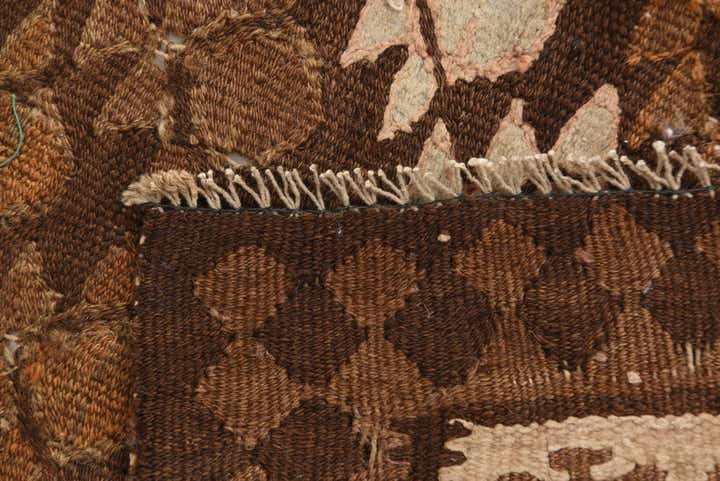 105cm x 255cm Handgewebt Kilim Fars Wolle Läufer Teppich