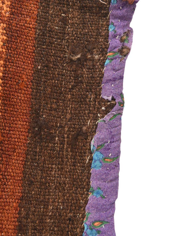 Detail image of 3' 8 x 10' 10  Hand Woven Kilim Fars Wool Runner Rug