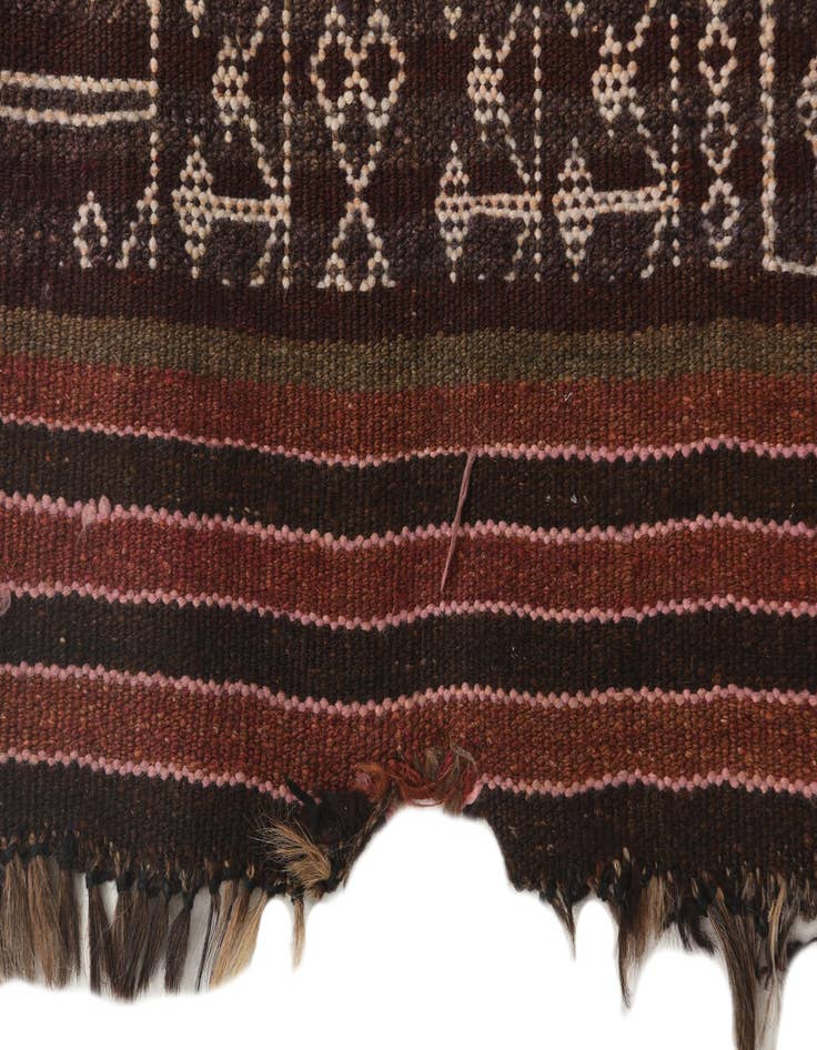 Detail image of 4' 1 x 10' 8  Hand Woven Kilim Fars Wool Runner Rug