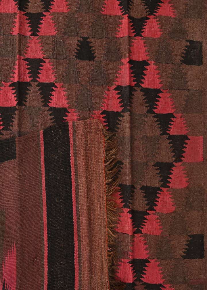 4' 6 x 15' Hand Woven Kilim Fars Wool Runner Rug