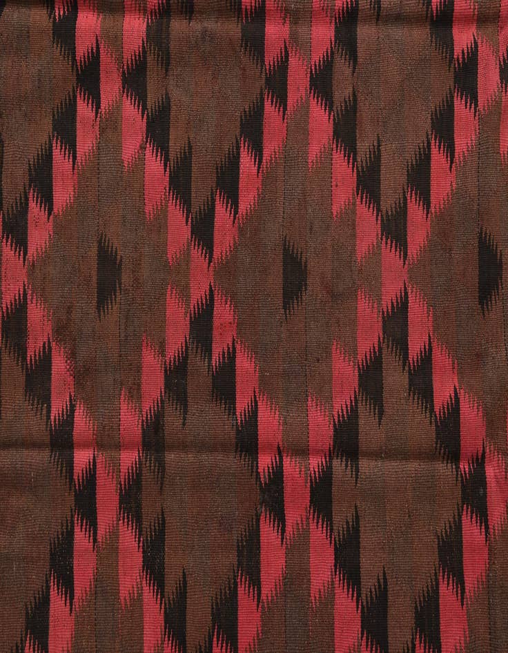 Detail image of 4' 6 x 15'  Hand Woven Kilim Fars Wool Runner Rug