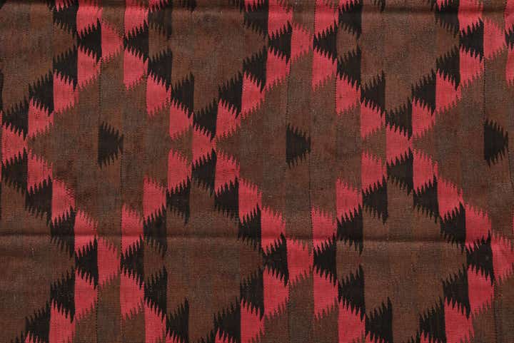 4' 6 x 15' Hand Woven Kilim Fars Wool Runner Rug