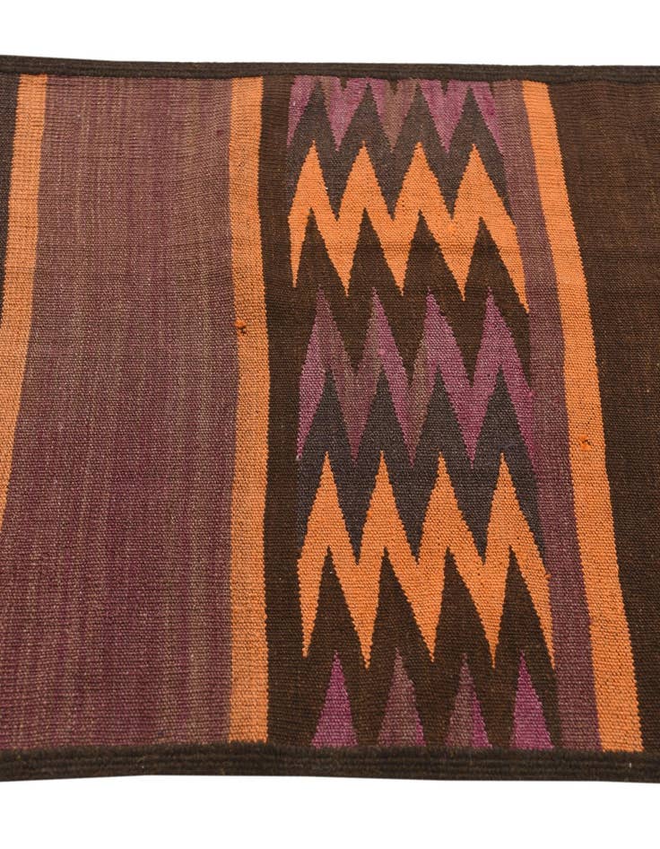 Detail image of 2' 5 x 10' 4  Hand Woven Kilim Fars Wool Runner Rug