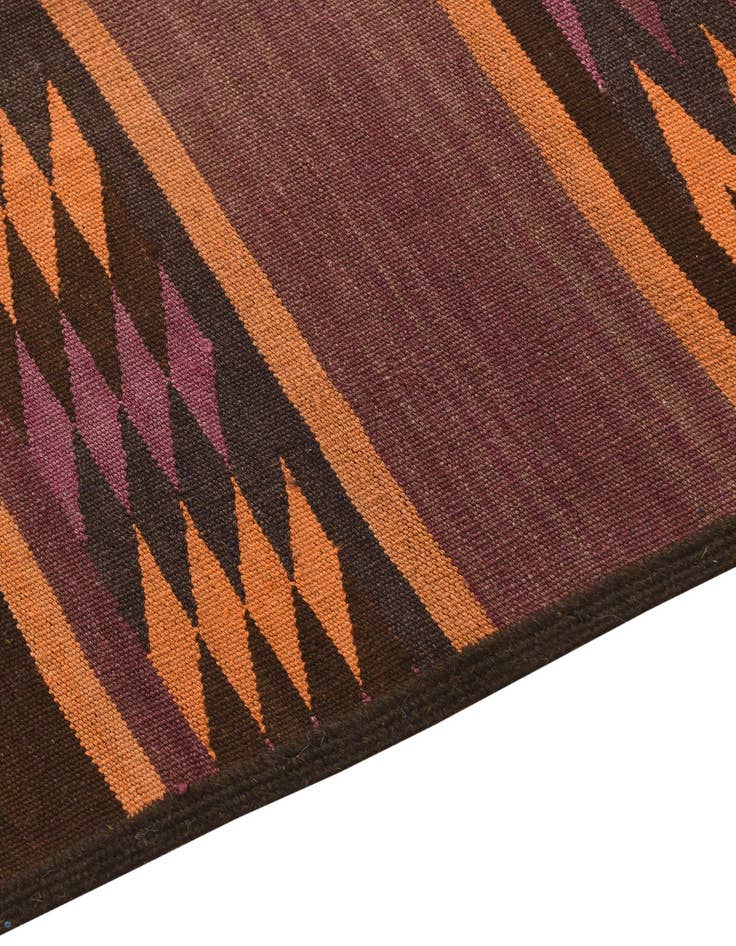 Detail image of 2' 5 x 10' 4  Hand Woven Kilim Fars Wool Runner Rug