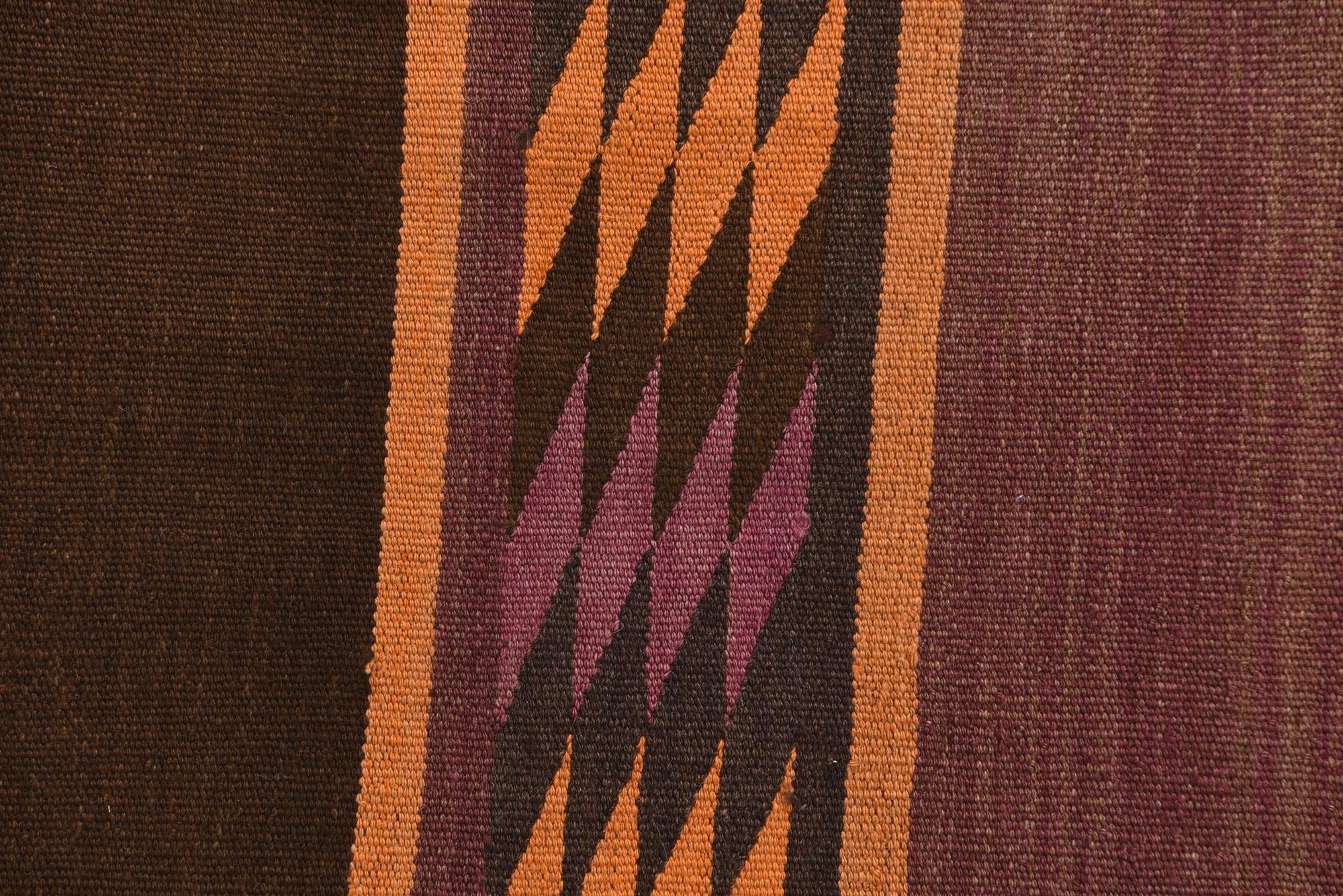 2' 5 x 10' 4 Hand Woven Kilim Fars Wool Runner Rug