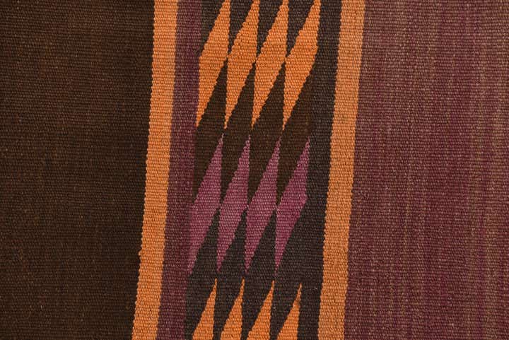 2' 5 x 10' 4 Hand Woven Kilim Fars Wool Runner Rug