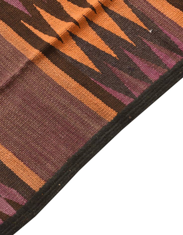Detail image of 2' 1 x 6' 1  Hand Woven Kilim Fars Wool Runner Rug